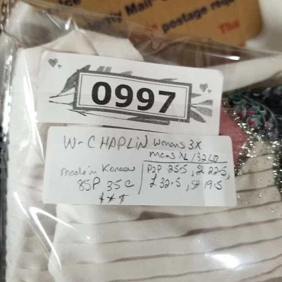 Vintage 90s Tuxedo Shirt Chaplin White Hearts Embellishment Womens Size 2X /3X - Picture 8 of 16